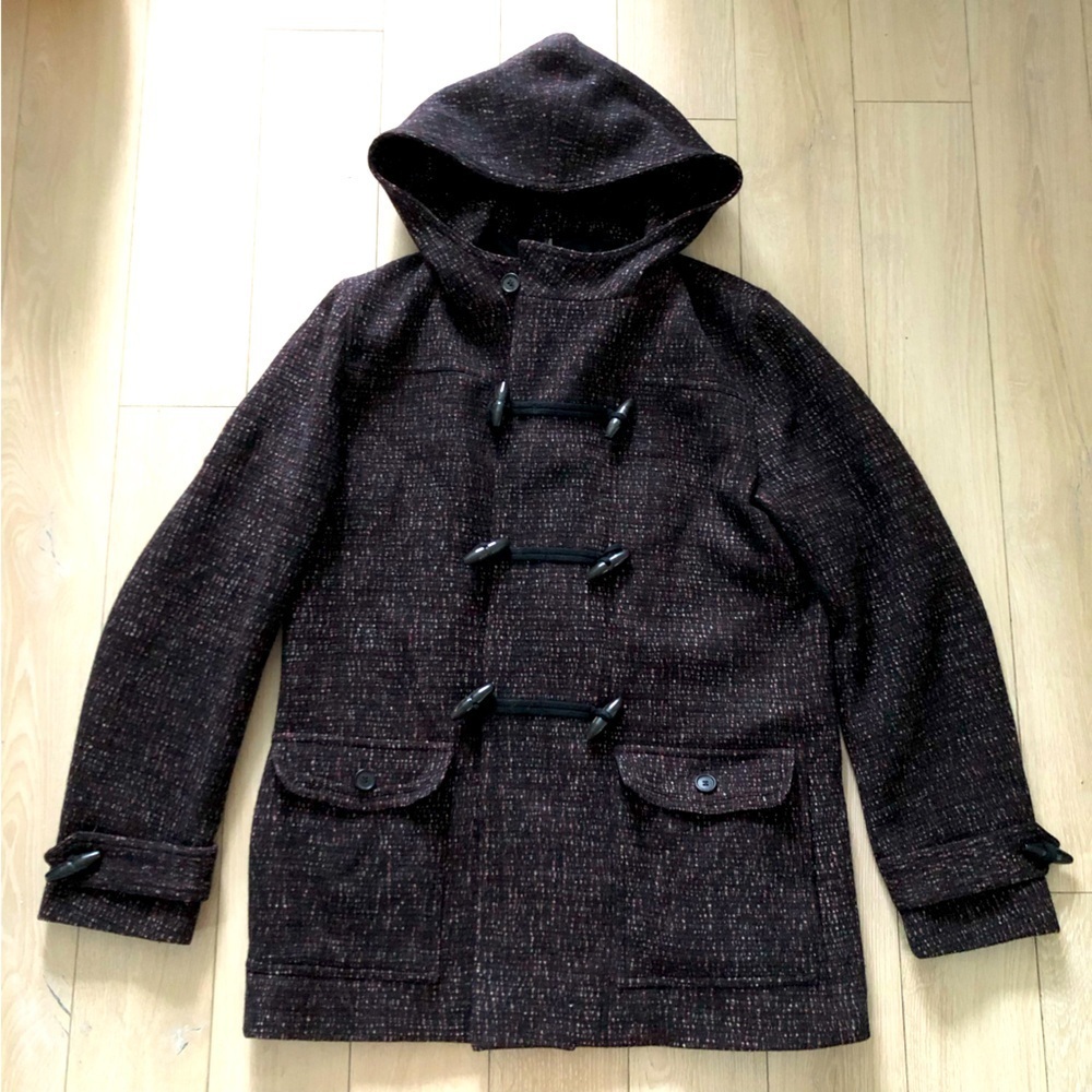 DIOR Homme AW2008 Wool Hooded Duffle Coat Japan Exclusive Men’s 48EU Italy